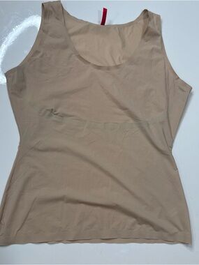 SPANX nude beige Tank top undergarment slip top Compression Slimming A020426